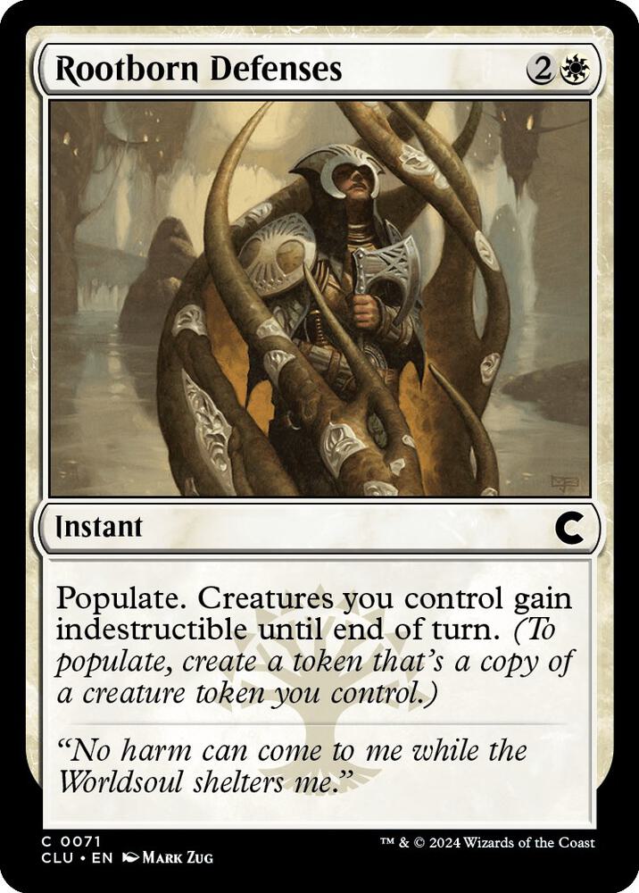 Rootborn Defenses [Ravnica: Clue Edition]