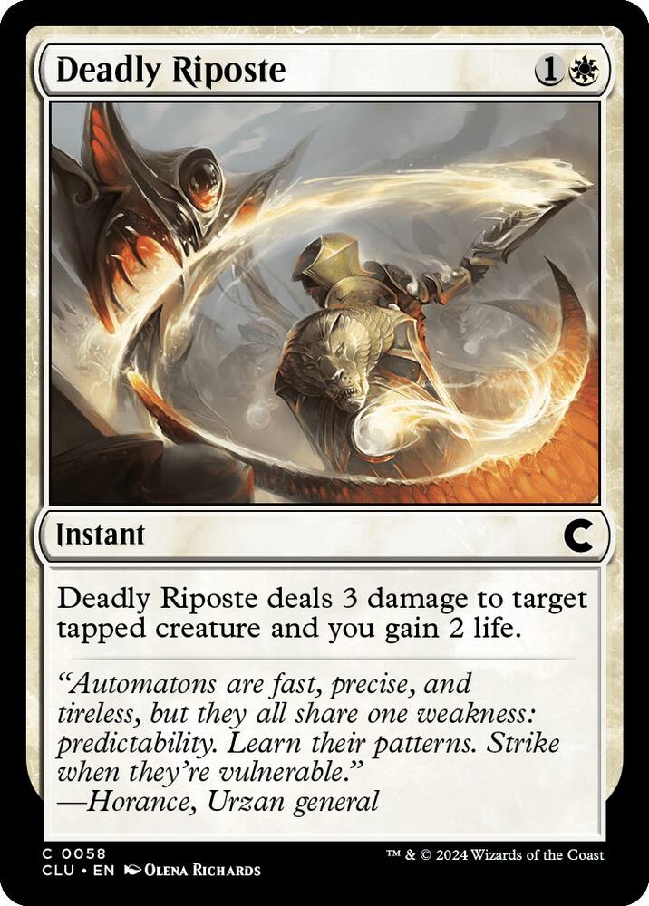 Deadly Riposte [Ravnica: Clue Edition]