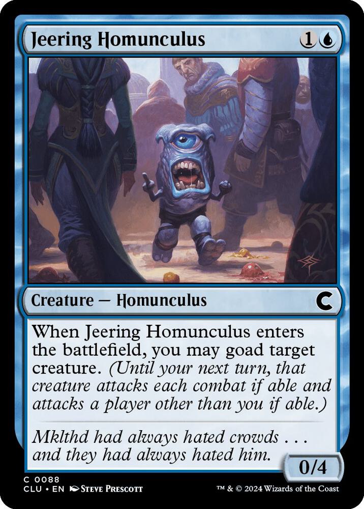 Jeering Homunculus [Ravnica: Clue Edition]