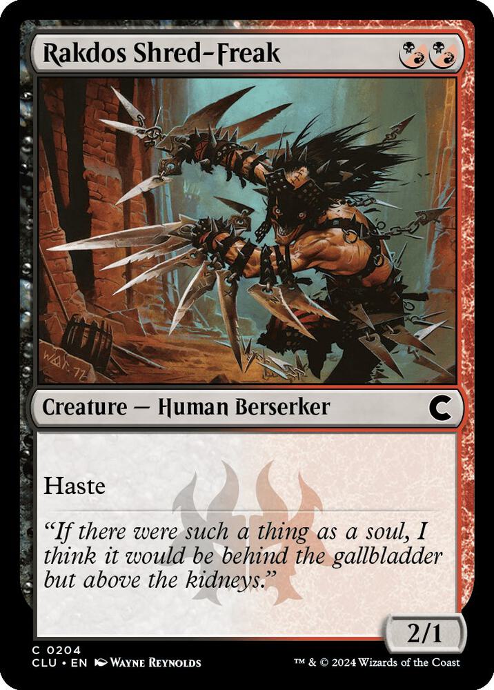 Rakdos Shred-Freak [Ravnica: Clue Edition]