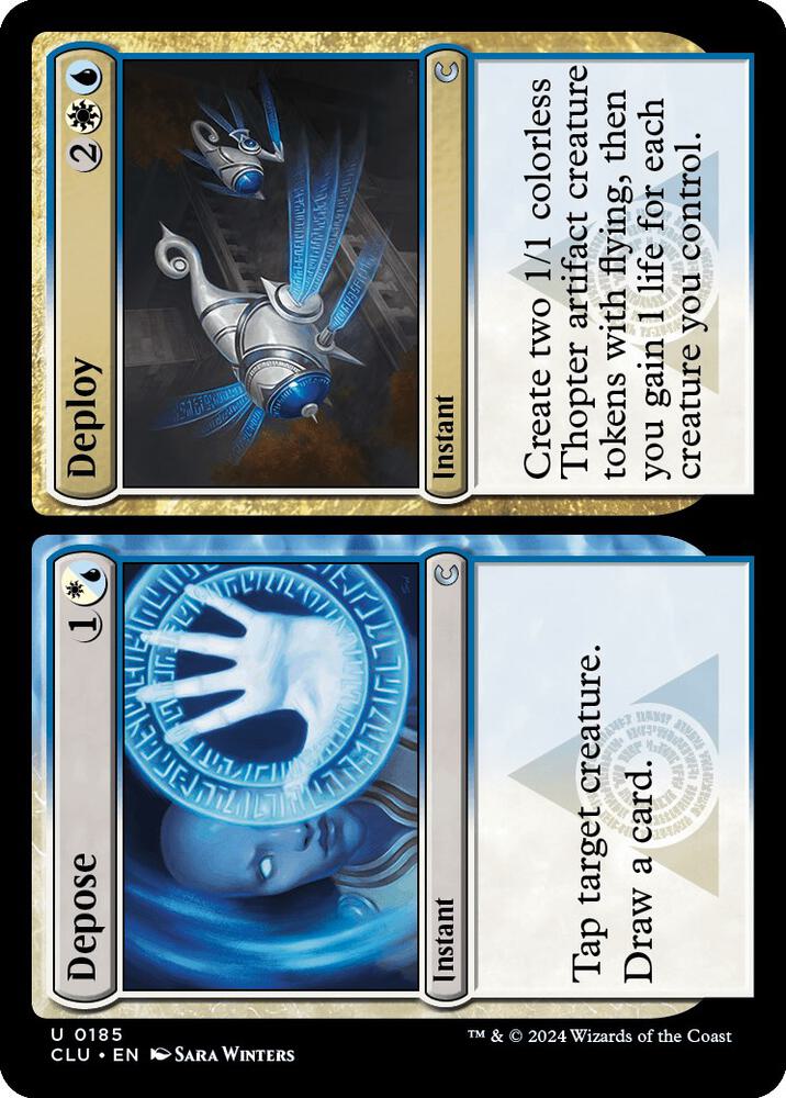 Depose // Deploy [Ravnica: Clue Edition]