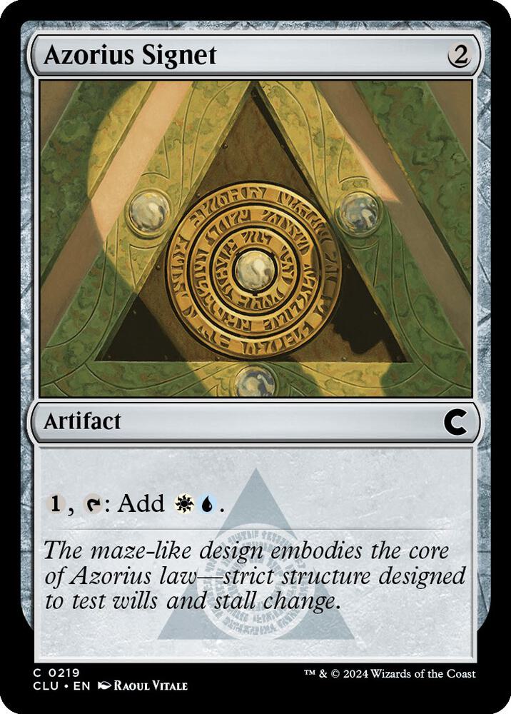 Azorius Signet [Ravnica: Clue Edition]