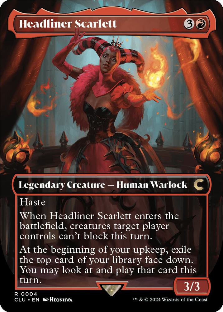 Headliner Scarlett (Borderless) [Ravnica: Clue Edition]