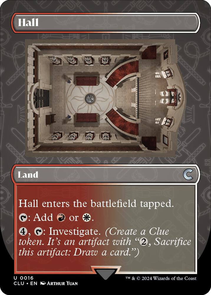 Hall (Borderless) [Ravnica: Clue Edition]
