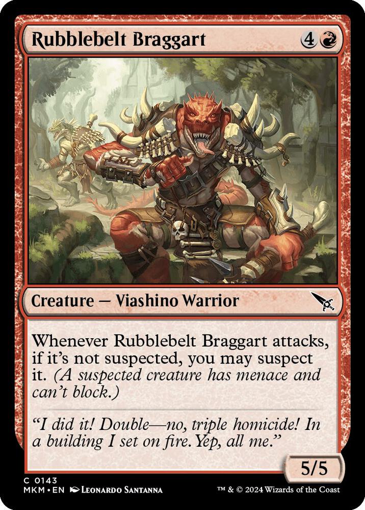 Rubblebelt Braggart [Murders at Karlov Manor]
