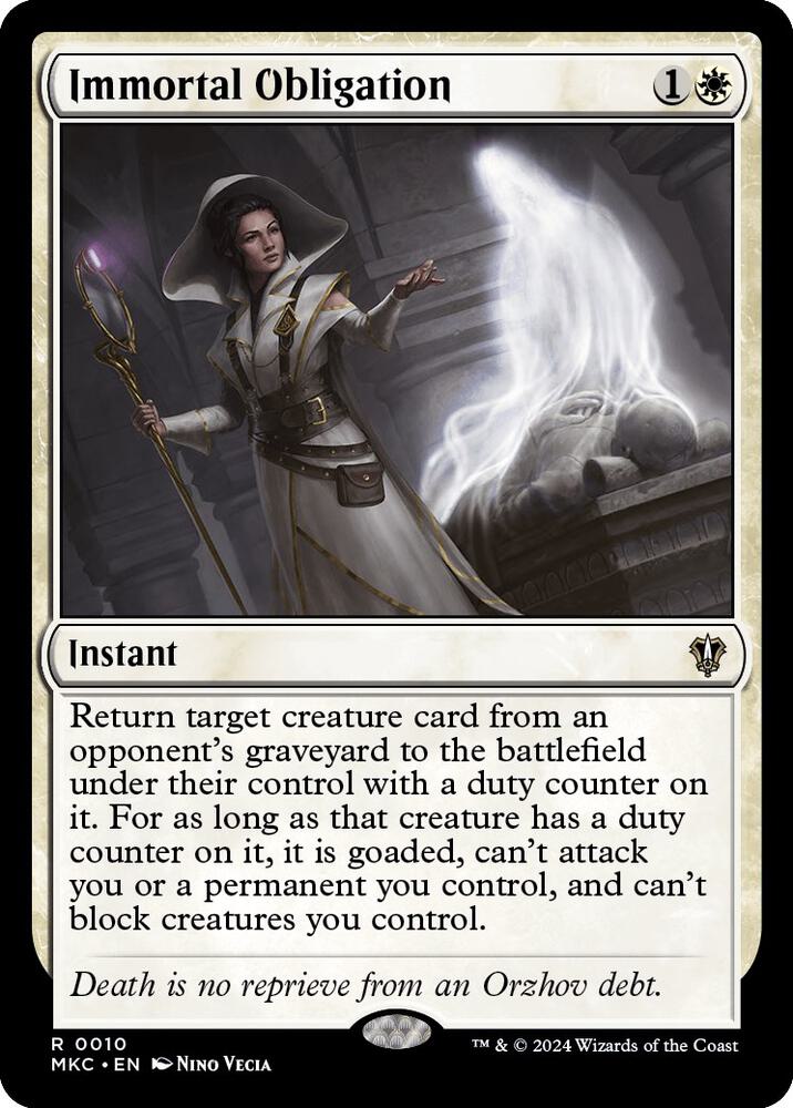 Immortal Obligation [Murders at Karlov Manor Commander]