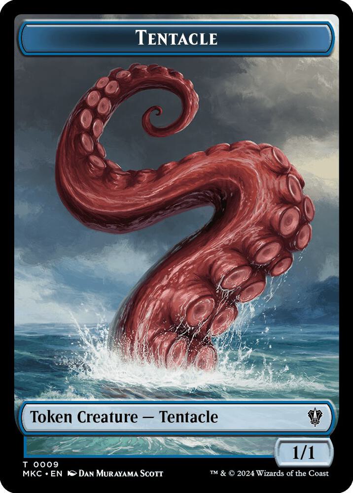 Tentacle // Koma's Coil Double-Sided Token [Murders at Karlov Manor Commander Tokens]