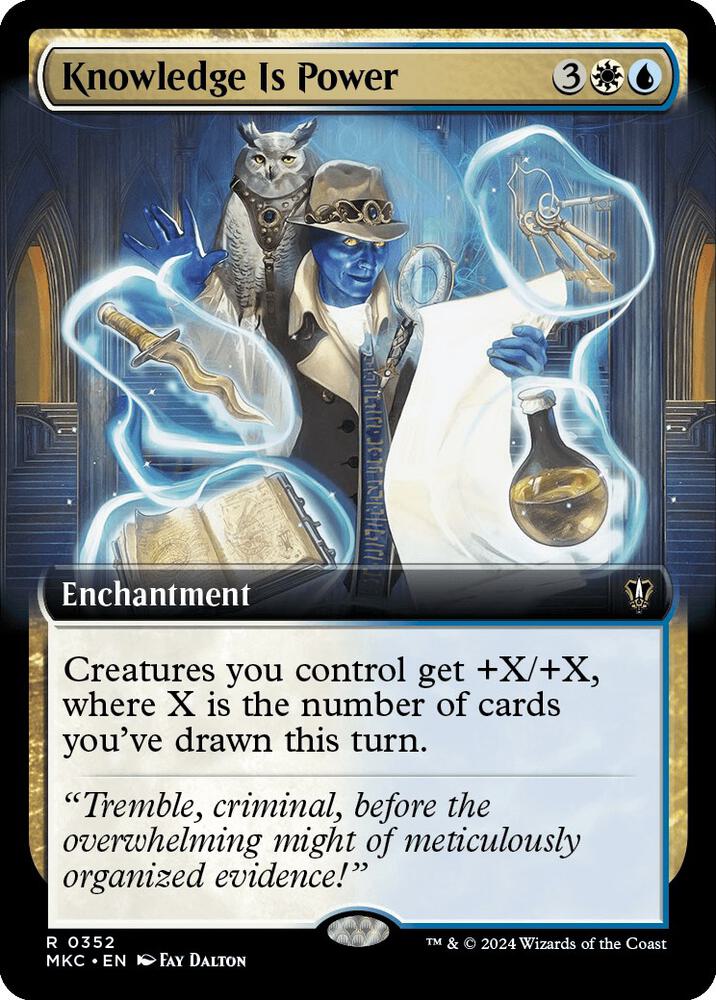 Knowledge is Power (Extended Art) [Murders at Karlov Manor Commander]