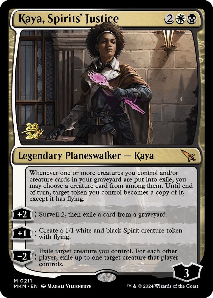 Kaya, Spirits' Justice [Murders at Karlov Manor Prerelease Promos]
