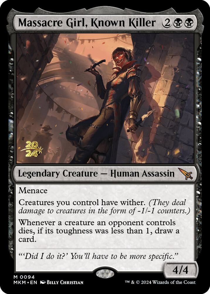 Massacre Girl, Known Killer [Murders at Karlov Manor Prerelease Promos]