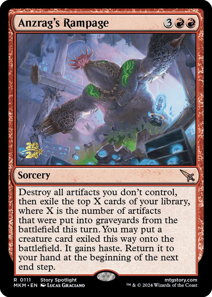Anzrag's Rampage [Murders at Karlov Manor Prerelease Promos]