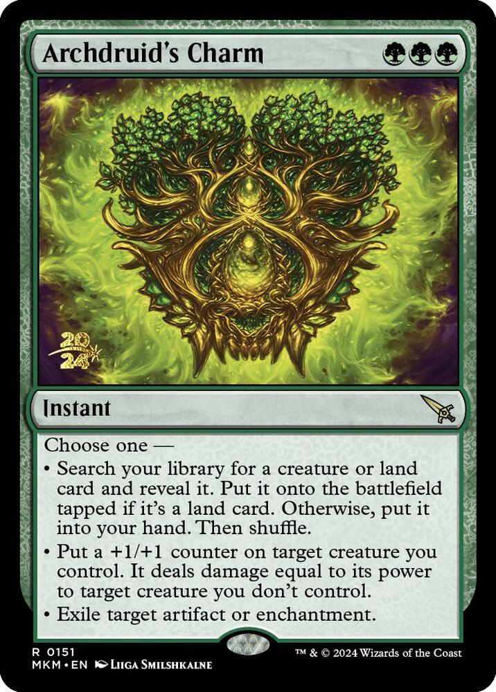 Archdruid's Charm [Murders at Karlov Manor Prerelease Promos]