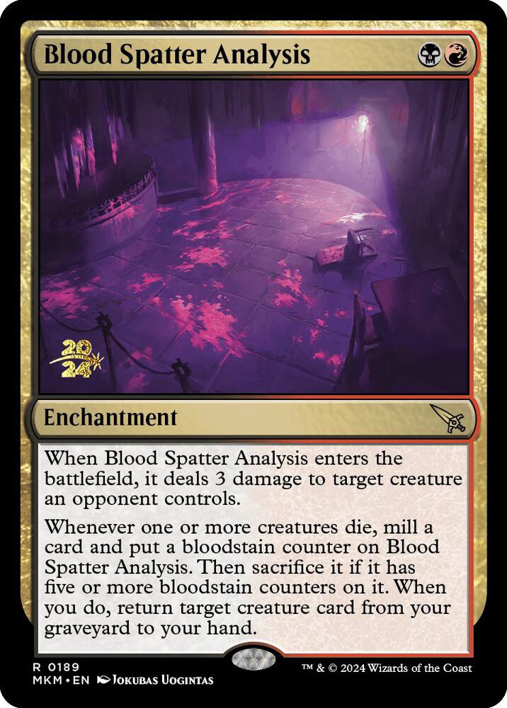 Blood Spatter Analysis [Murders at Karlov Manor Prerelease Promos]