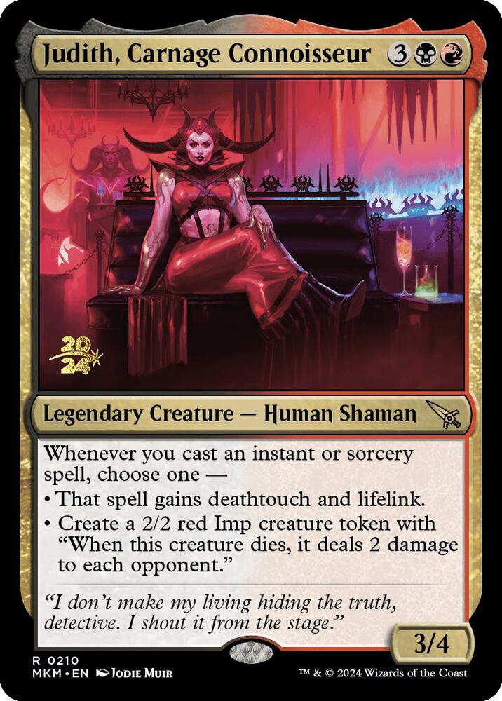 Judith, Carnage Connoisseur [Murders at Karlov Manor Prerelease Promos]