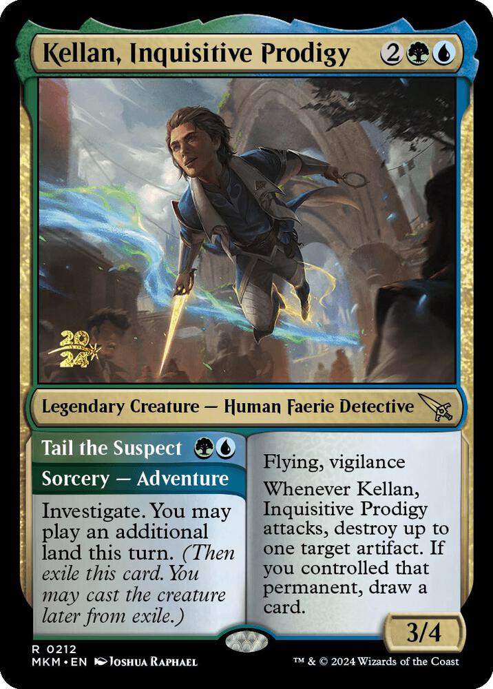 Kellan, Inquisitive Prodigy [Murders at Karlov Manor Prerelease Promos]