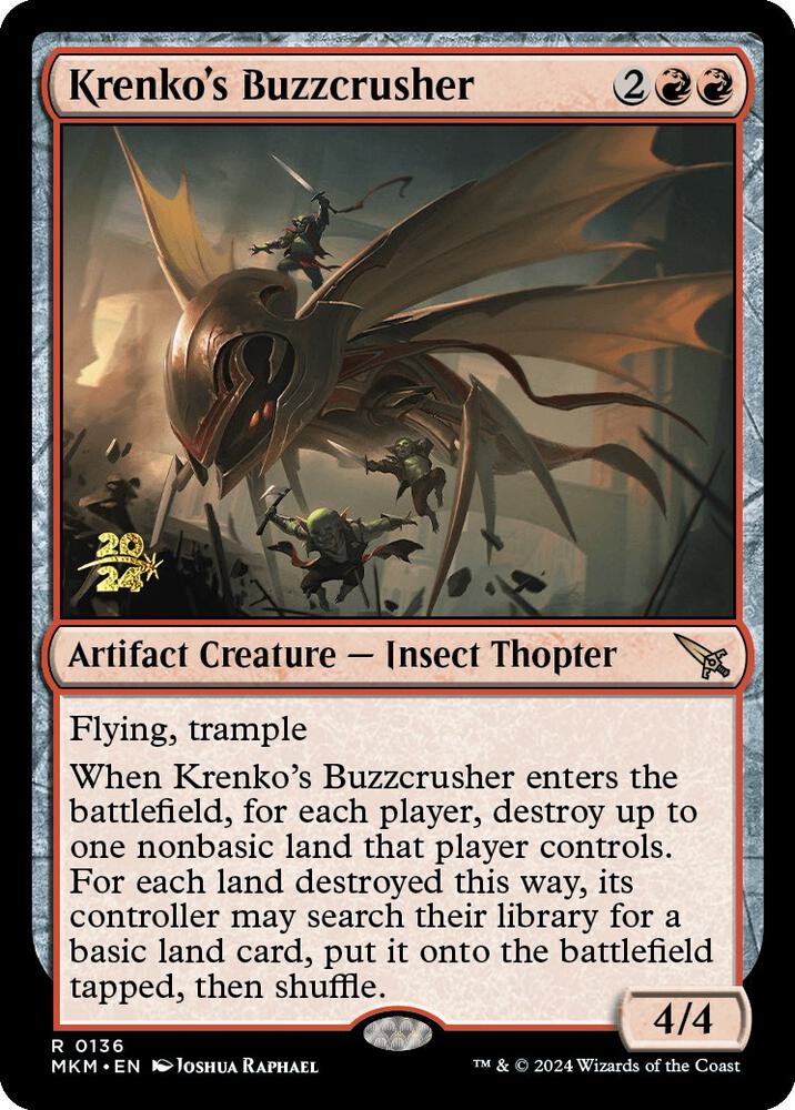 Krenko's Buzzcrusher [Murders at Karlov Manor Prerelease Promos]
