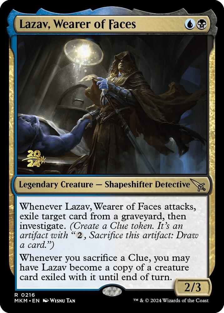 Lazav, Wearer of Faces [Murders at Karlov Manor Prerelease Promos]