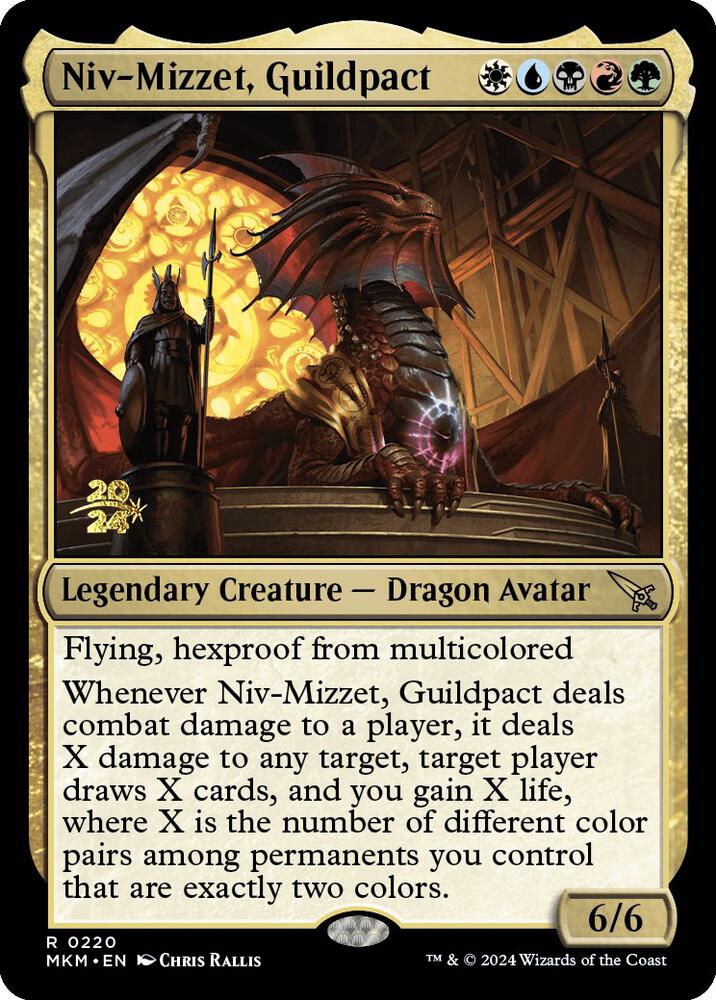Niv-Mizzet, Guildpact [Murders at Karlov Manor Prerelease Promos]