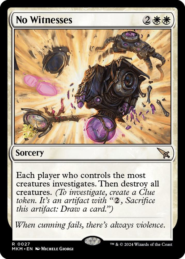 No Witnesses [Murders at Karlov Manor Prerelease Promos]
