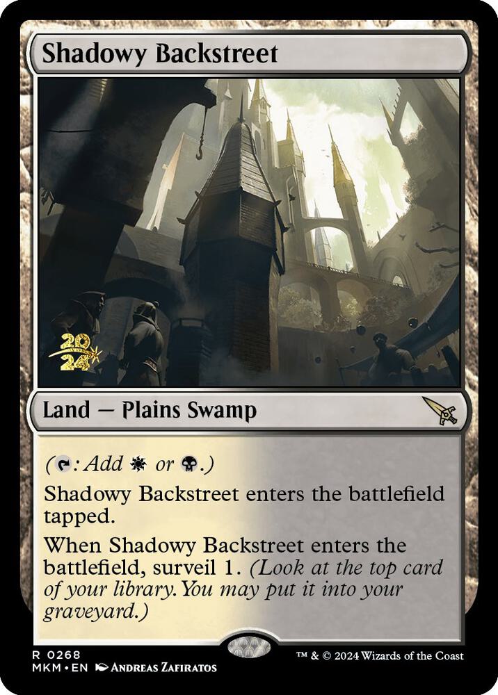 Shadowy Backstreet [Murders at Karlov Manor Prerelease Promos]