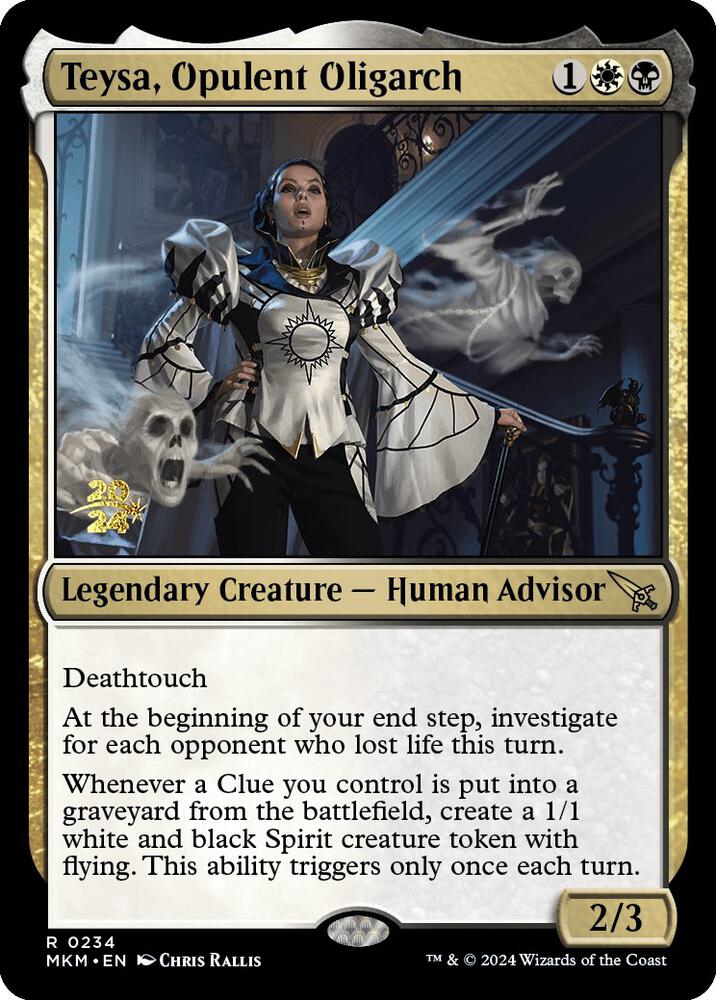 Teysa, Opulent Oligarch [Murders at Karlov Manor Prerelease Promos]