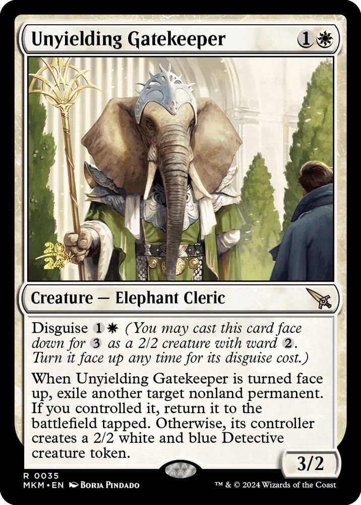 Unyielding Gatekeeper [Murders at Karlov Manor Prerelease Promos]