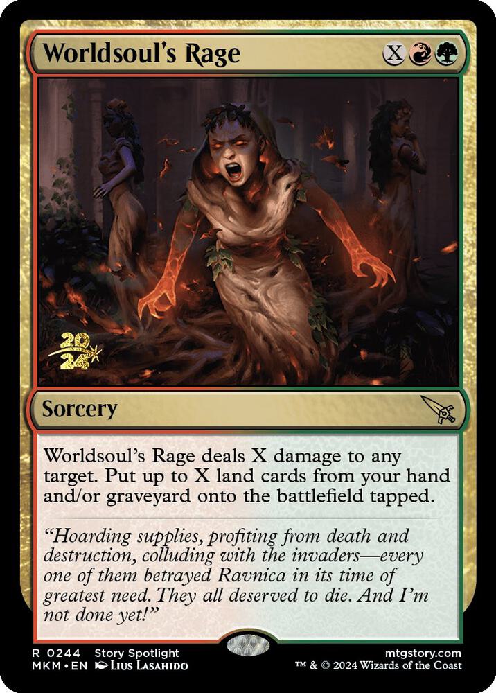 Worldsoul's Rage [Murders at Karlov Manor Prerelease Promos]