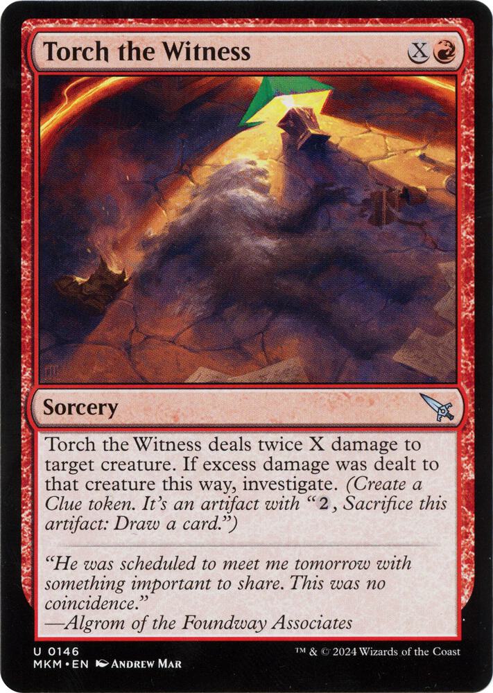 Torch the Witness (Green) [Murders at Karlov Manor]