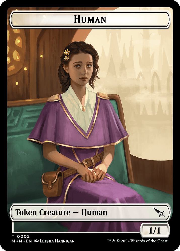 Human Token [Murders at Karlov Manor Tokens]