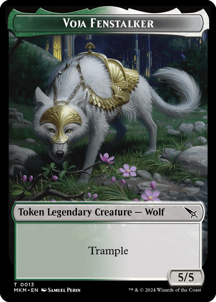 Voja Fenstalker Token [Murders at Karlov Manor Tokens]