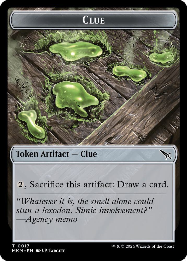 Clue (0017) // A 0044 Double-Sided Token [Murders at Karlov Manor Tokens]
