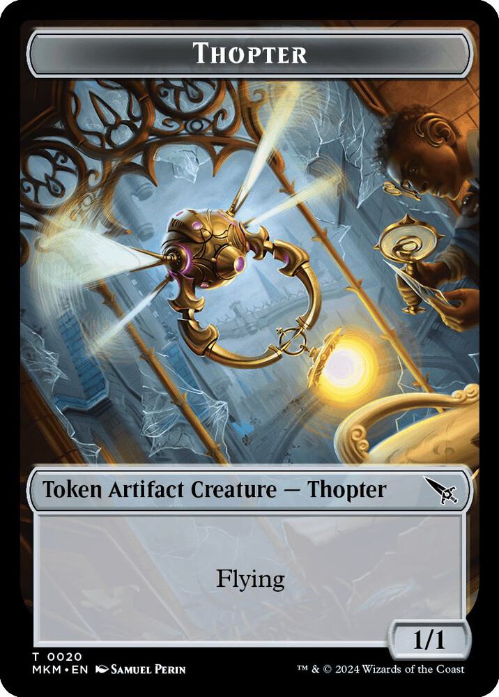 Thopter (0020) // Dog Double-Sided Token [Murders at Karlov Manor Tokens]