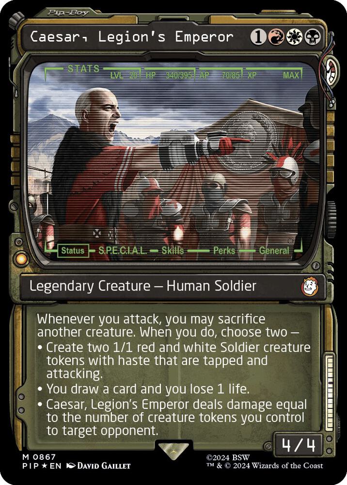 Caesar, Legion's Emperor (Showcase) (Surge Foil) [Fallout]