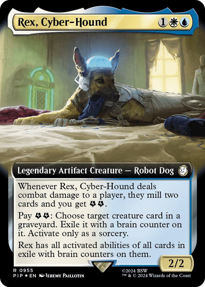 Rex, Cyber-Hound (Extended Art) (Surge Foil) [Fallout]
