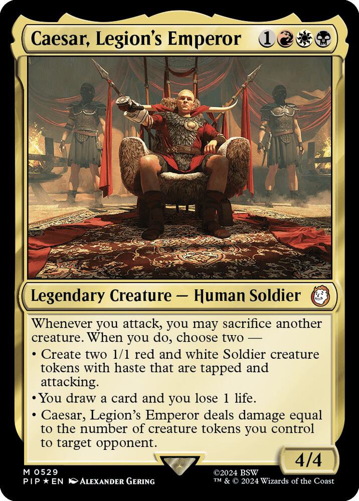 Caesar, Legion's Emperor (Surge Foil) [Fallout]