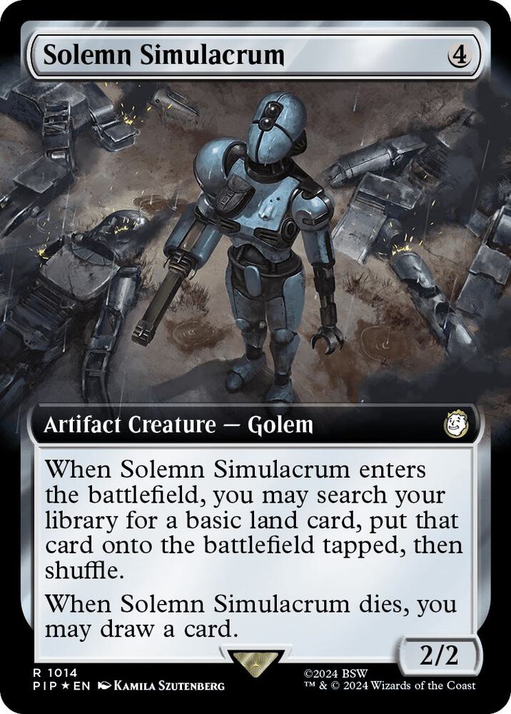Solemn Simulacrum (Extended Art) (Surge Foil) [Fallout]