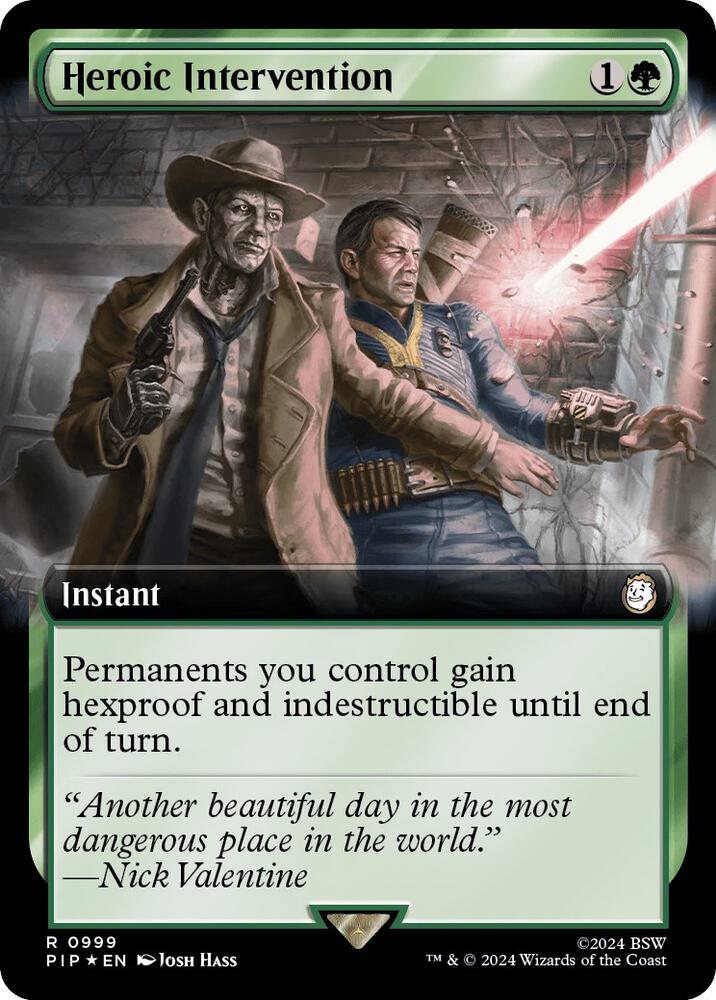 Heroic Intervention (Extended Art) (Surge Foil) [Fallout]