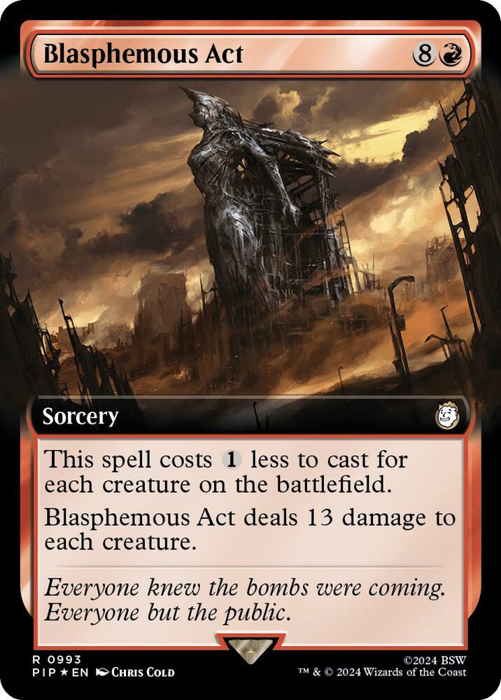 Blasphemous Act (Extended Art) (Surge Foil) [Fallout]