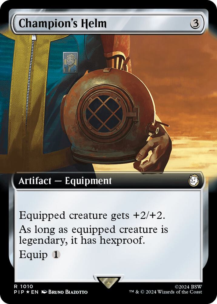 Champion's Helm (Extended Art) (Surge Foil) [Fallout]