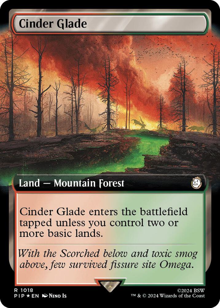 Cinder Glade (Extended Art) (Surge Foil) [Fallout]