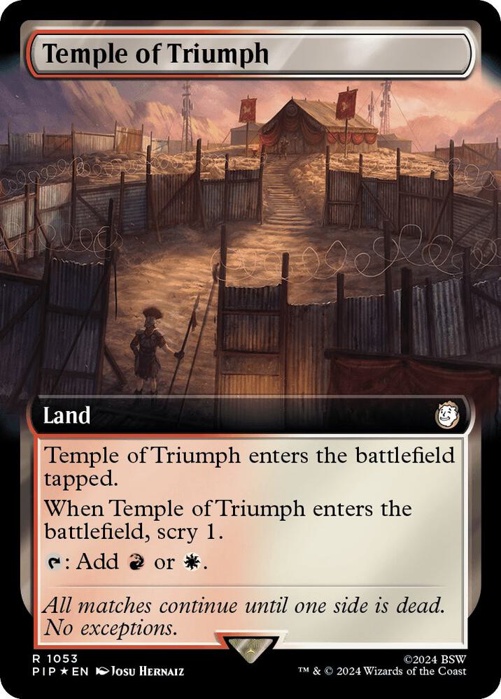 Temple of Triumph (Extended Art) (Surge Foil) [Fallout]