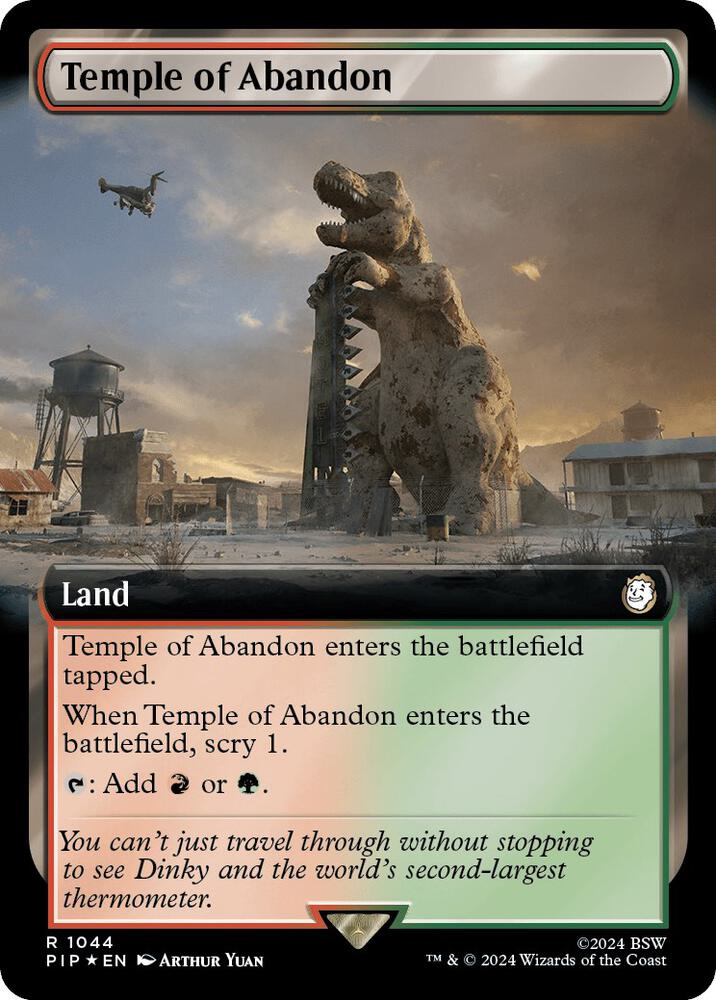 Temple of Abandon (Extended Art) (Surge Foil) [Fallout]