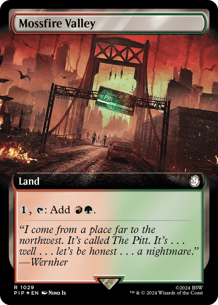 Mossfire Valley (Extended Art) (Surge Foil) [Fallout]