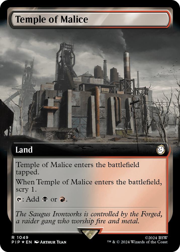 Temple of Malice (Extended Art) (Surge Foil) [Fallout]