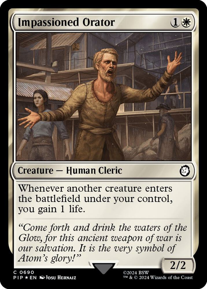 Impassioned Orator (Surge Foil) [Fallout]