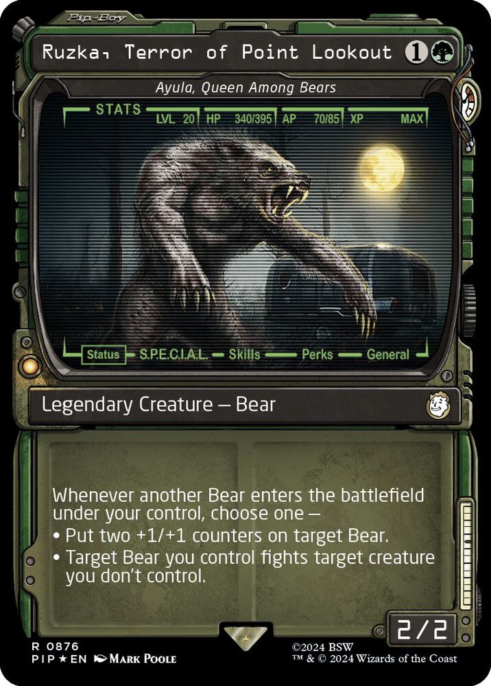 Ruzka, Terror of Point Lookout - Ayula, Queen Among Bears (Showcase) (Surge Foil) [Fallout]