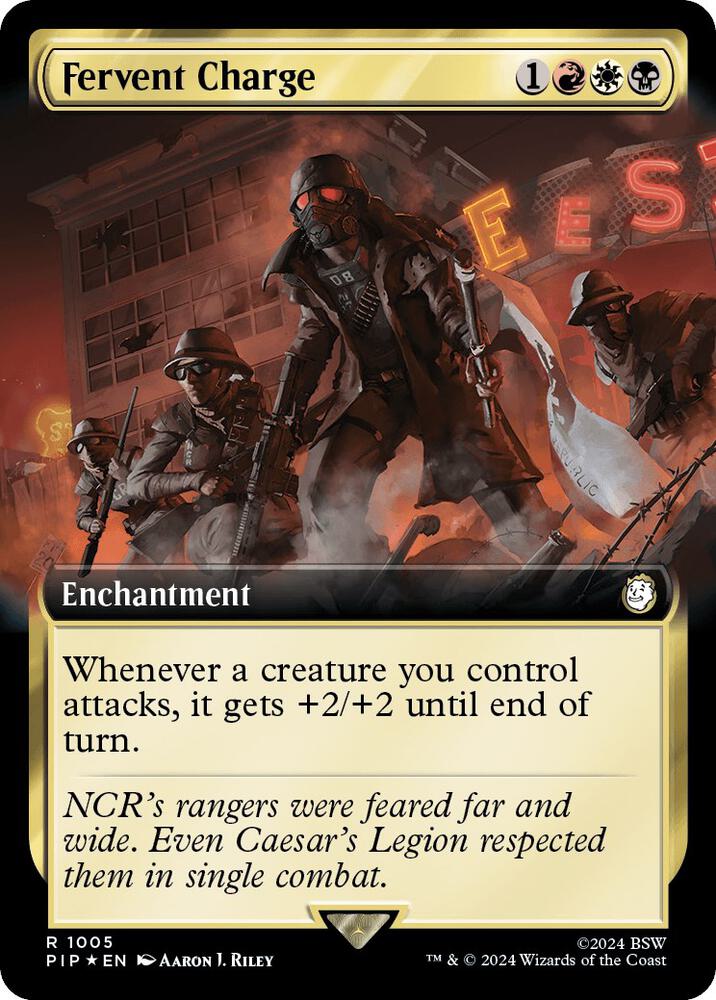 Fervent Charge (Extended Art) (Surge Foil) [Fallout]