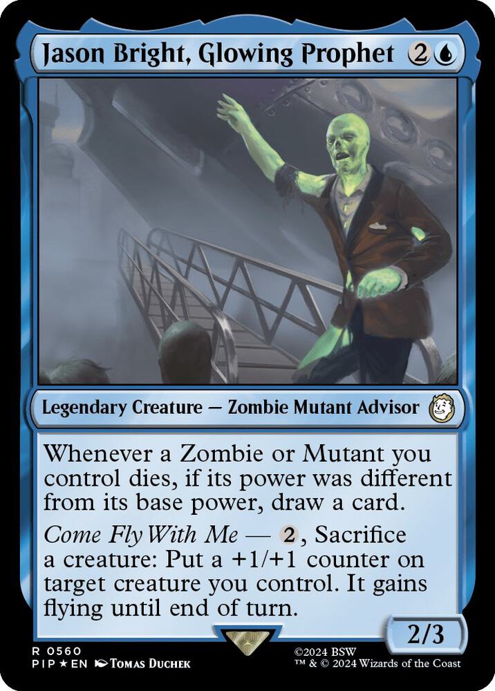 Jason Bright, Glowing Prophet (Surge Foil) [Fallout]