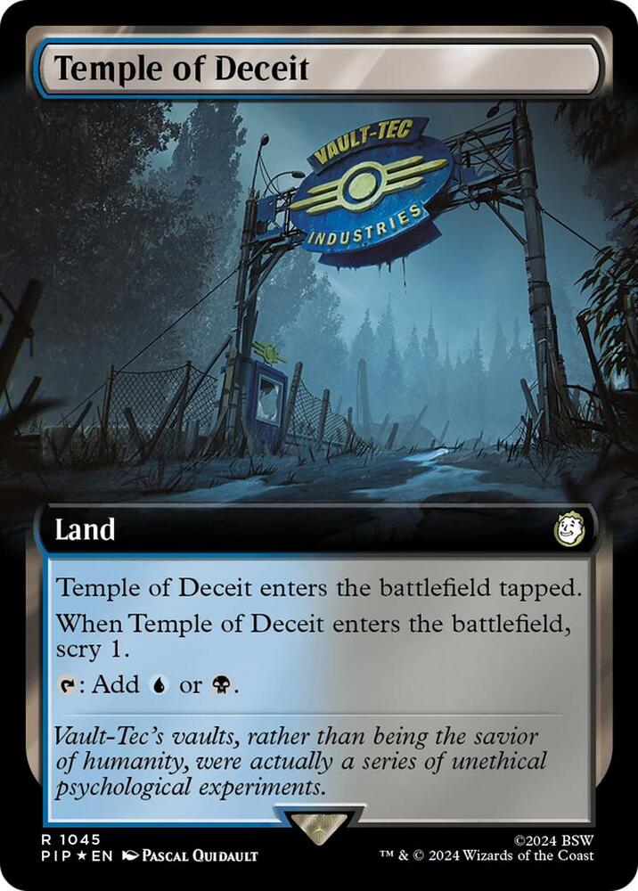 Temple of Deceit (Extended Art) (Surge Foil) [Fallout]