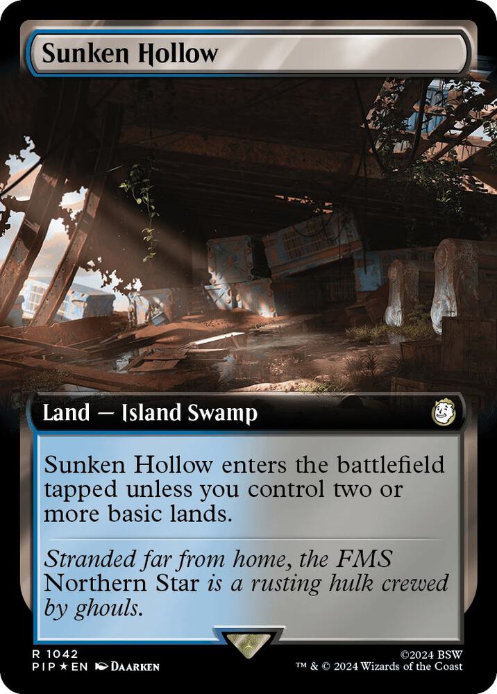Sunken Hollow (Extended Art) (Surge Foil) [Fallout]